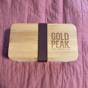 Gold Peak Bento Box with Utensils